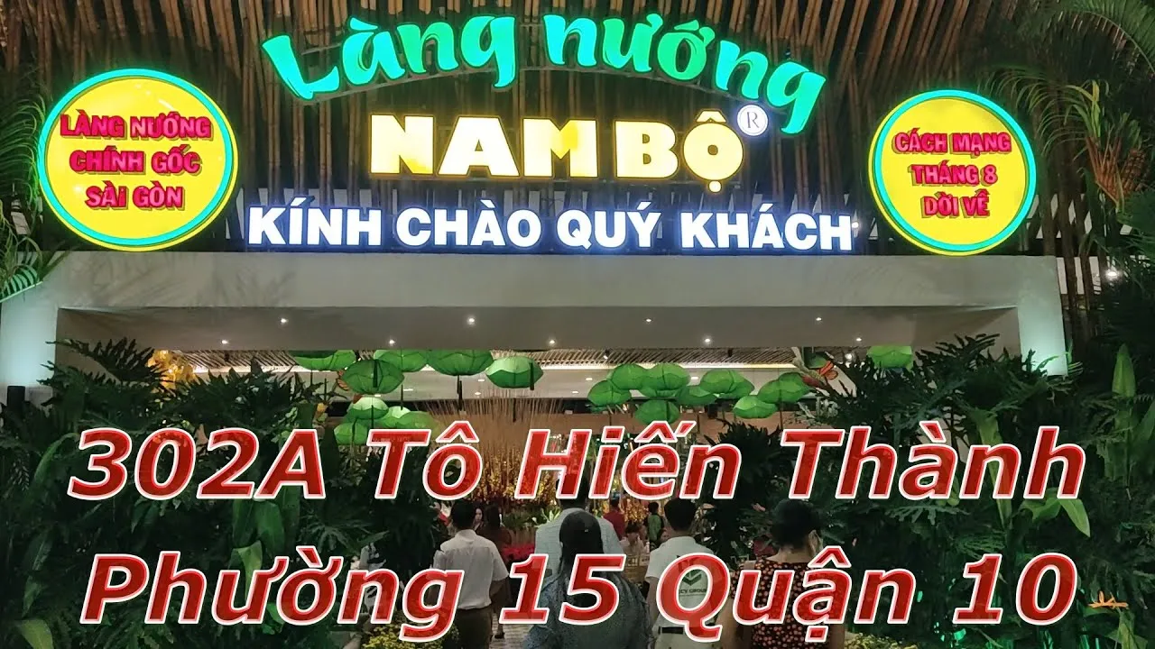 Làng Nướng Nam Bộ đường Tô Hiến Thành Quận 10